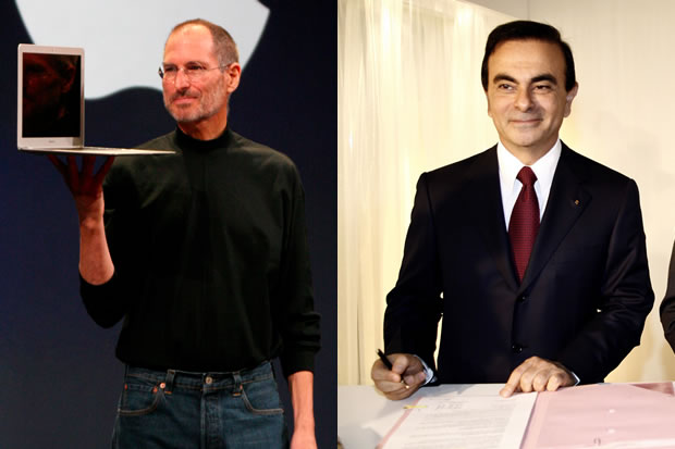Steve Jobs et Carlos Goshn