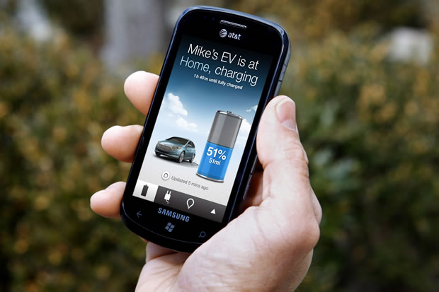 L'application mobile de la Ford Focus électrique