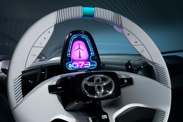 Le tableau de bord de la Prius C concept