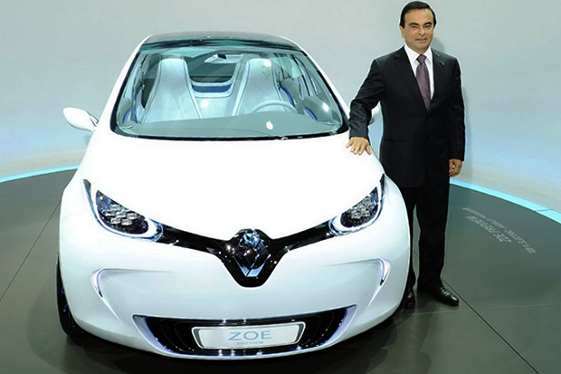 La Renault Zoé et Carlos Ghosn