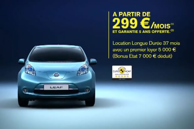 Vidéo : Première pub TV pour la Nissan LEAF