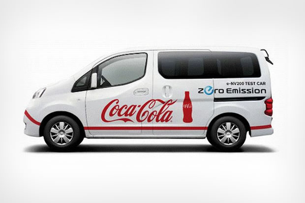 Coca-Cola Japon teste le Nissan e-NV 200