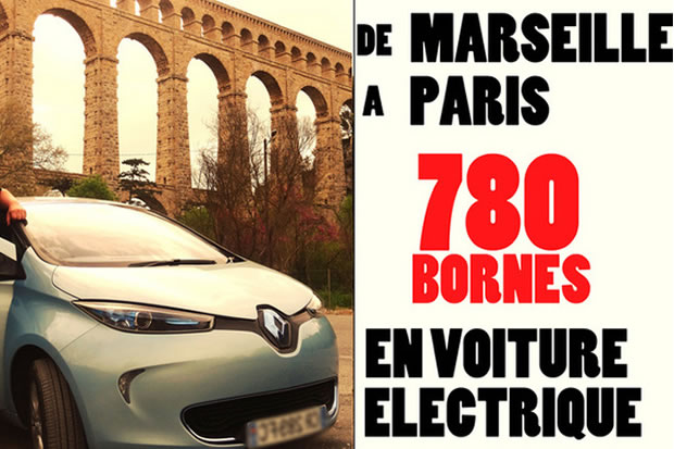 Paris Marseille voiture électrique