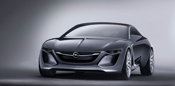 L'Opel Monza Concept vue de face