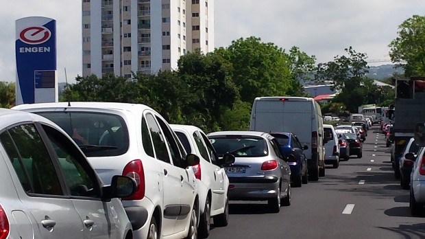 Les embouteillages à La Réunion