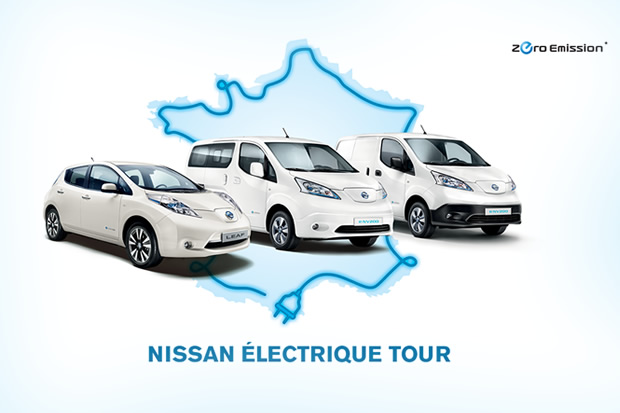 Nissan part en tournée pour présenter ses véhicules électriques