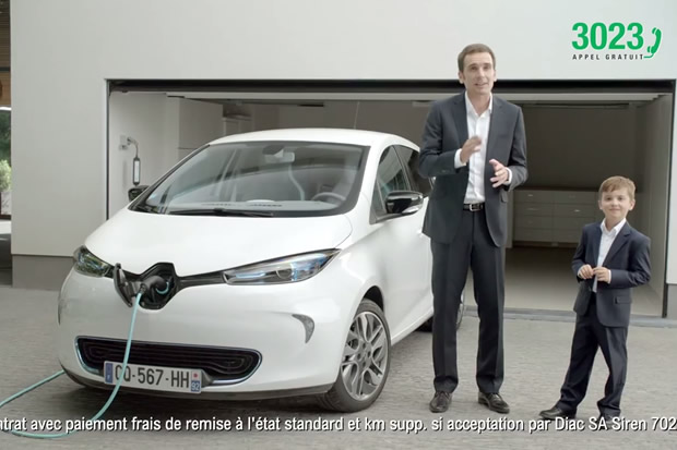 Pub TV Renault ZOE : la voiture électrique, c’est simple !