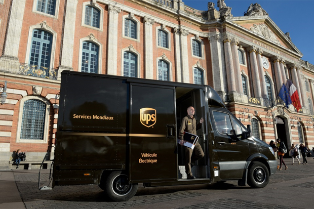 Camion électrique UPS à Toulouse