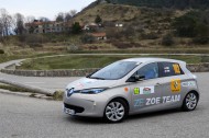 Automobile-Propre au volant de la Renault Zoé ZE 40 au e-Rallye de Monte-Carlo