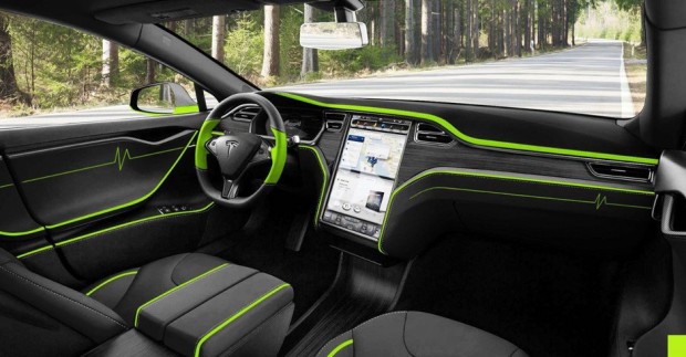 Tesla Model S Mansory - Vue intérieure