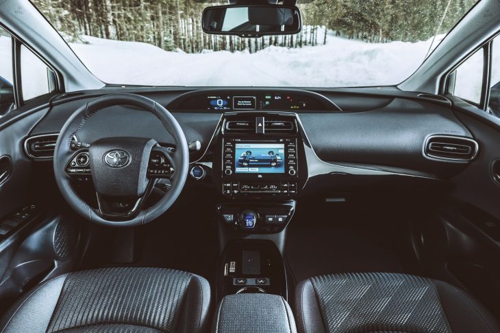 Intérieur de la Toyota Prius 2018