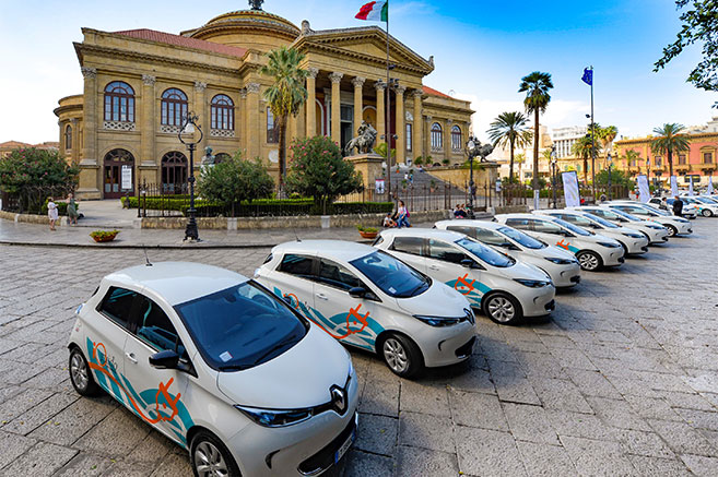 La Renault Zoé électrise le service d’autopartage de Palerme