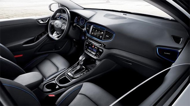 Hyundai Ioniq : vue intérieure
