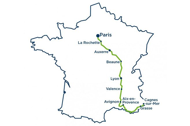 Le parcours du France Electrique Tour 2016