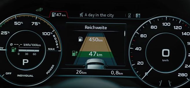 Audi A3 e-tron : système Virtual Cockpit