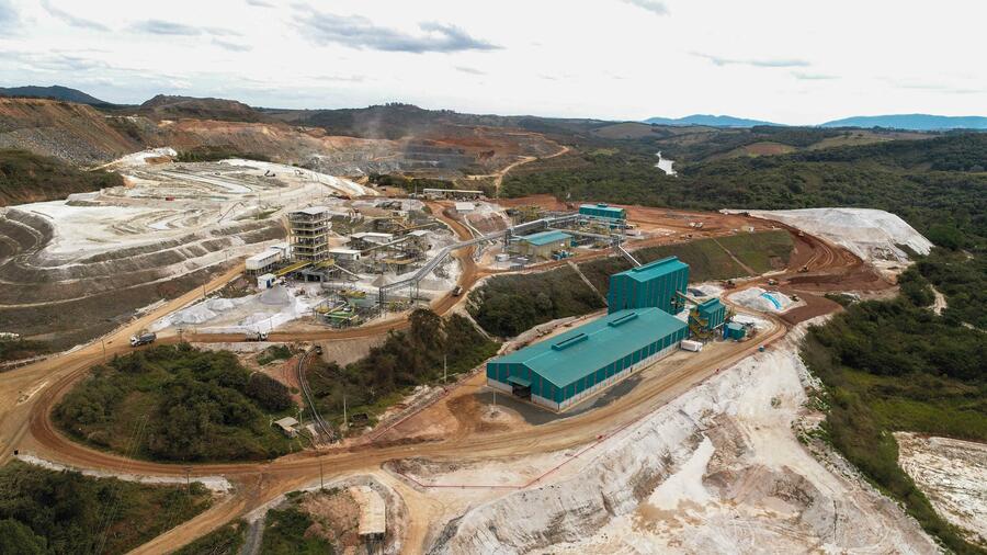 La mine de lithium d'AMG au Brésil