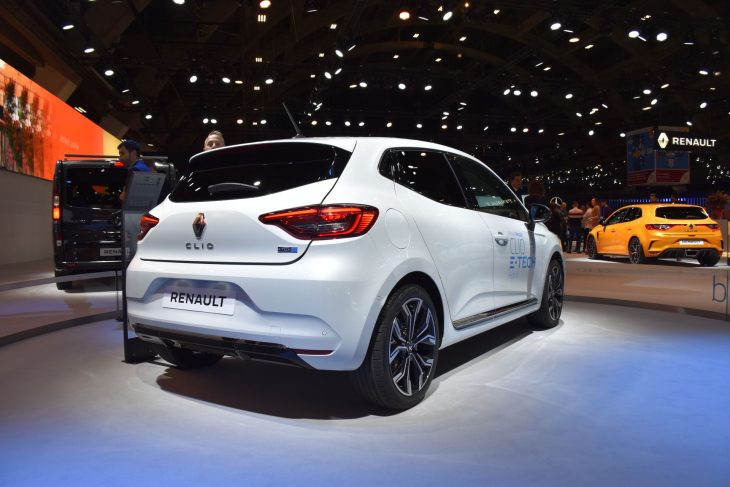 Renault Clio E-Tech hybride Salon Bruxelles 2020 arrière
