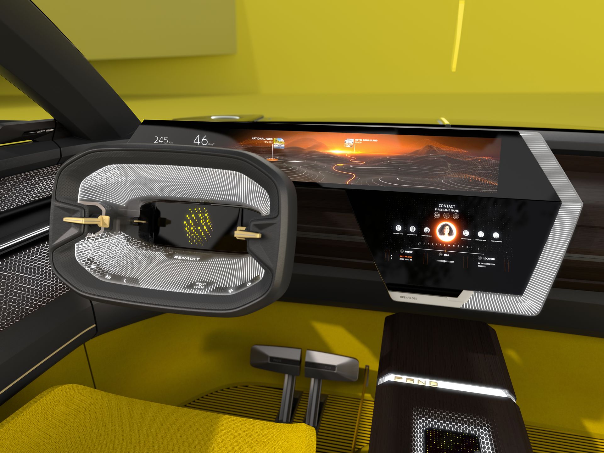 Renault Morphoz Concept volant et écrans