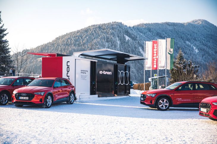 Container borne recharge Audi Davos 2020