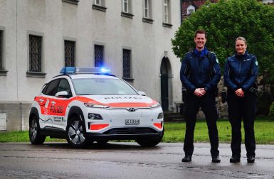 Hyundai Kona électrique : la voiture de police électrique la plus populaire en Europe