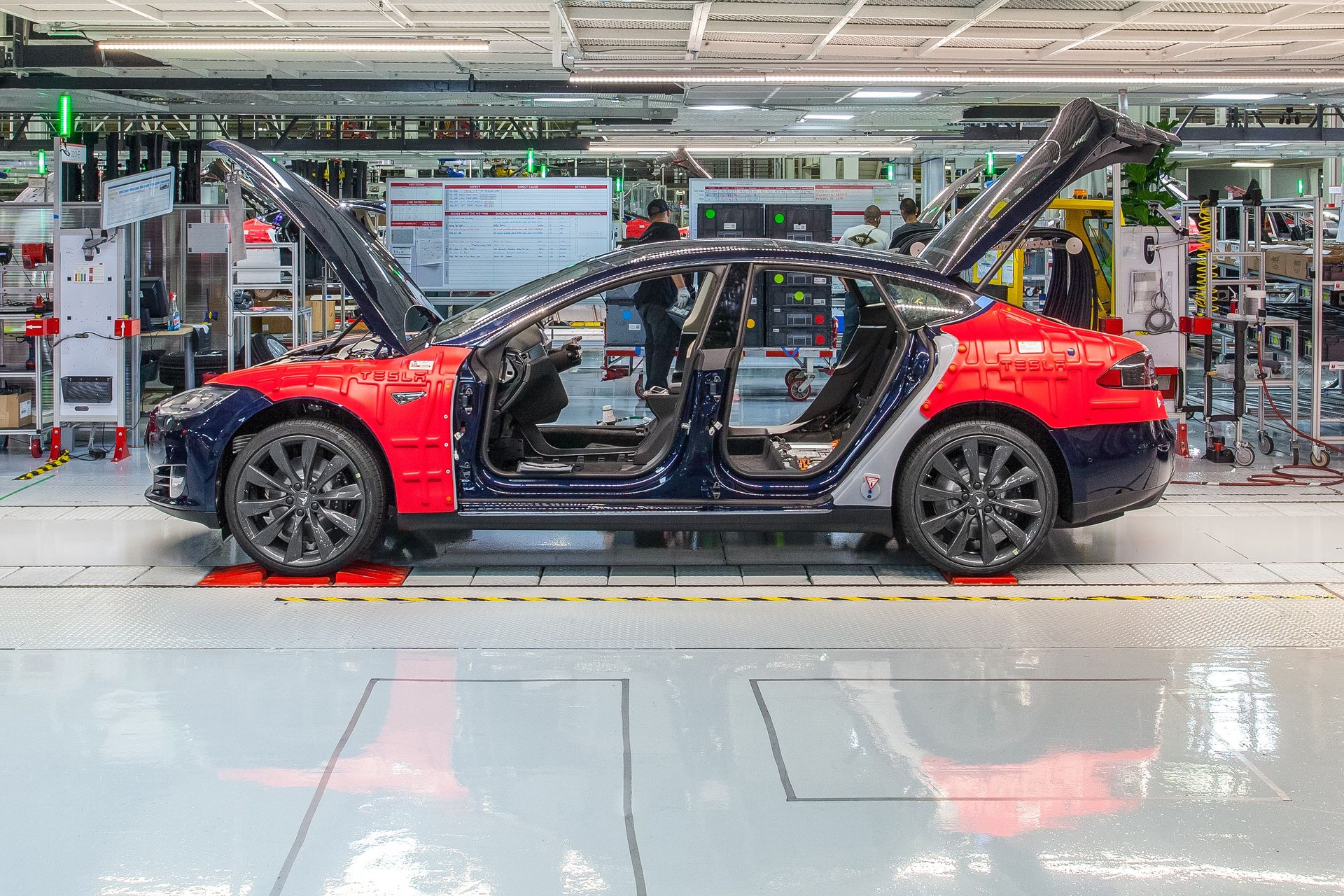 Tesla Model S production usine Fremont