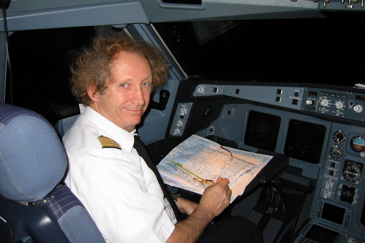 Gérard Feldzer en pilote de ligne