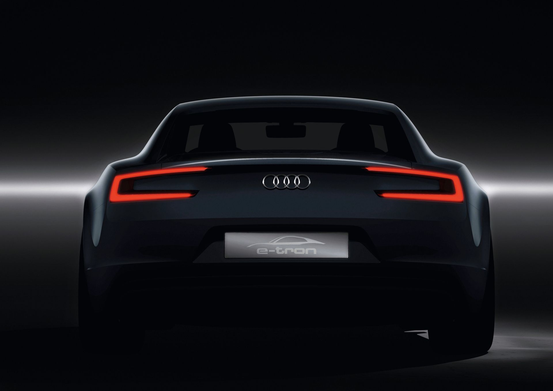 Arrière du Concept Audi e-tron électrique de 2010