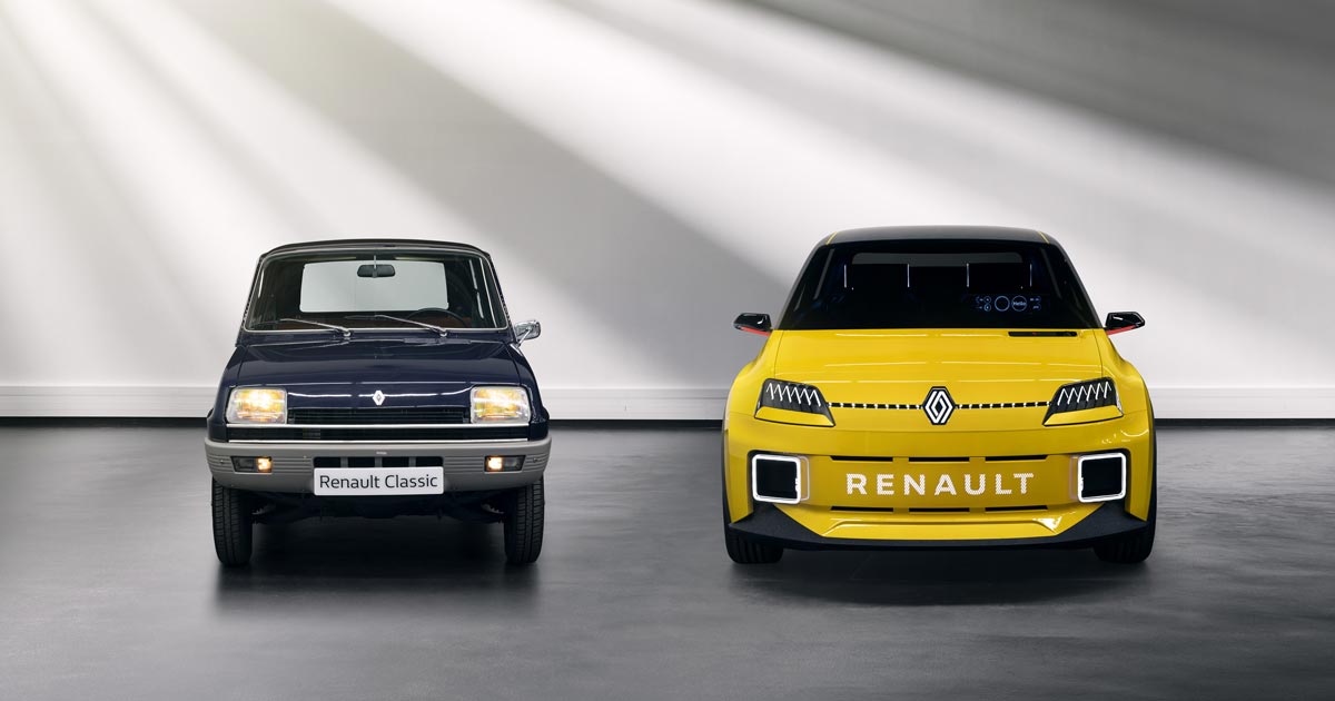Renault 5 : ancien et nouveau modèle côte à côte