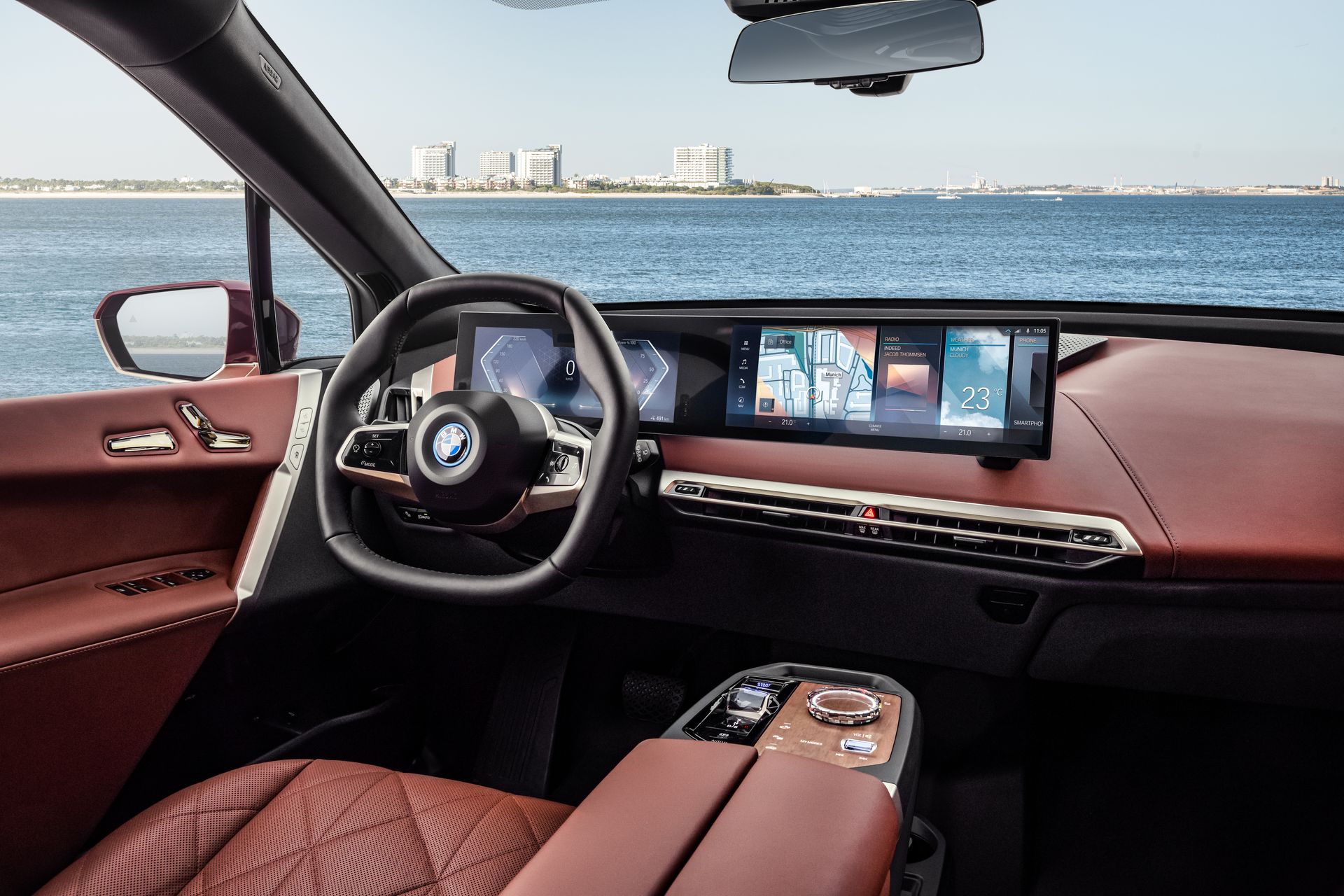 Intérieur cuir du BMW iX 2021