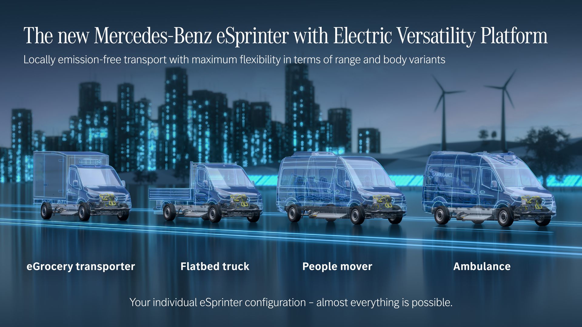 Mercedes eSprinter 2023 configurations
