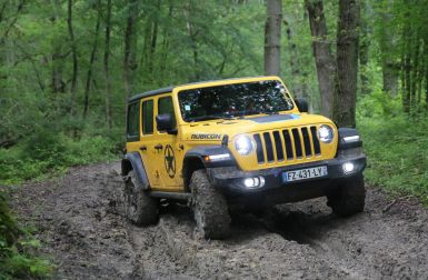 Essai Jeep Wrangler hybride rechargeable : Jura-chut Park