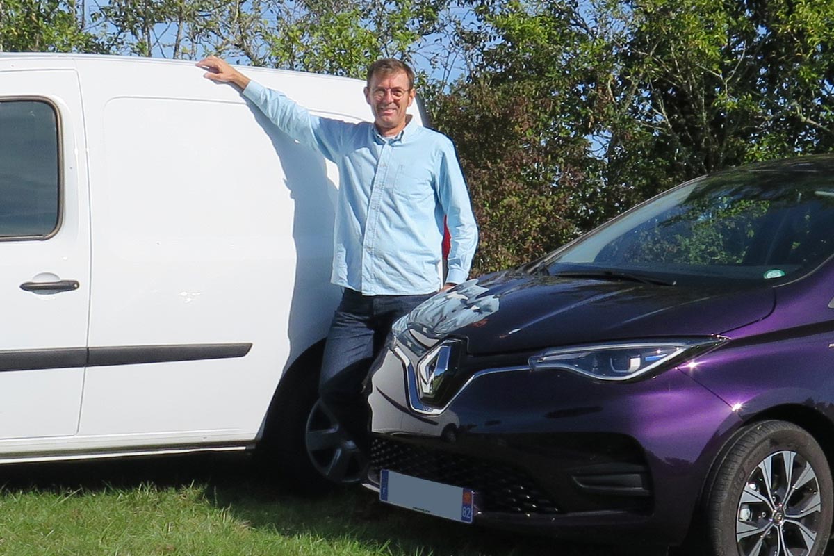 Paul Bewell and his electric cars